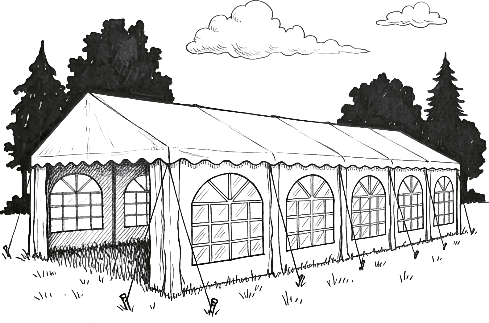 Festzelt Illustration